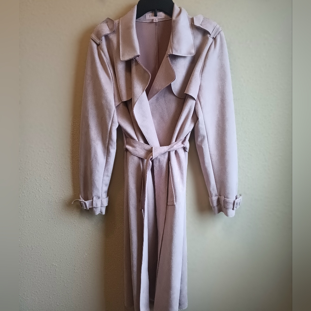 Philosophy Republic Clothing XL. Elegant Blush Pink Trench Coat